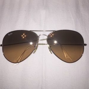 Ray-Ban pink and gold aviators