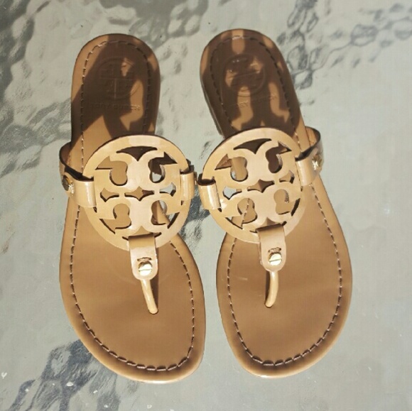 ❌SOLD❌ Sand Tory Burch 'Miller' Sandals - Picture 1 of 4