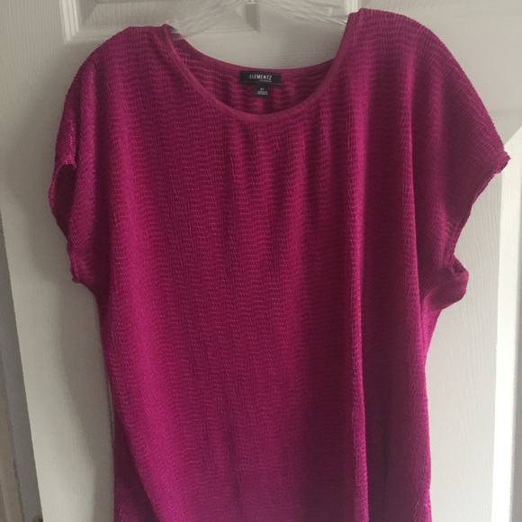 Elementz textured plum shirt