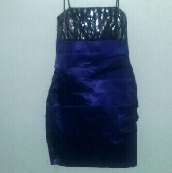 Purple animal print midi dress