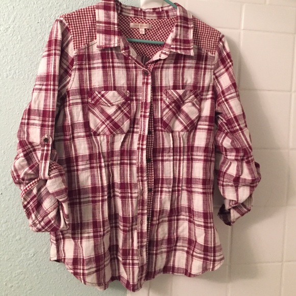 Plaid top