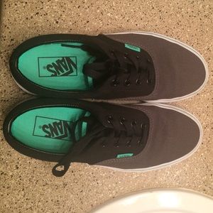 Era black grey and green vans