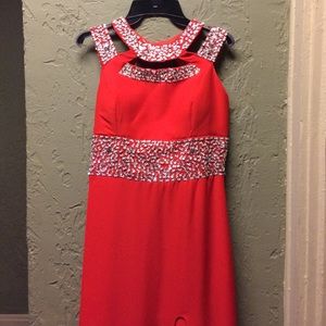 Beautiful red prom dress