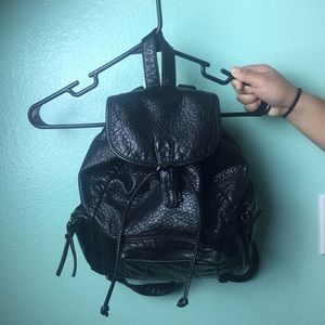 SOLD 💰 SHEIN: Black PU leather backpack