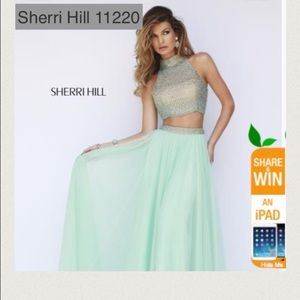 Sherri Hill 1120 2 piece dress.