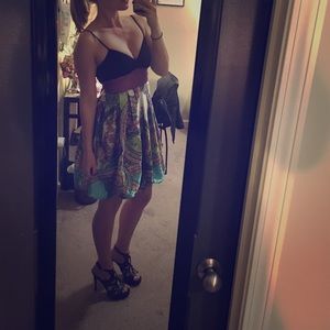 Colorful short formal dress