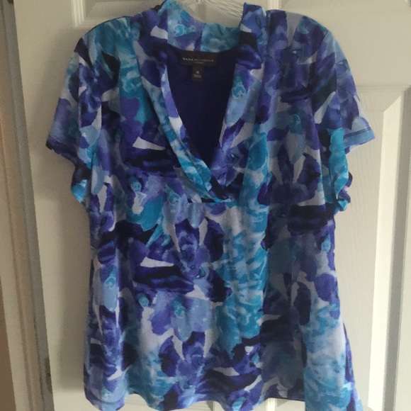 Dana Buchman floral blouse