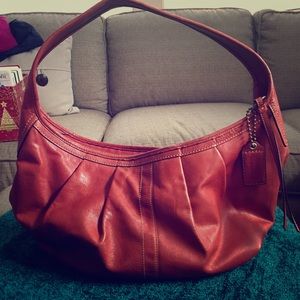 100% Authentic Coach Leather large Hobo bag