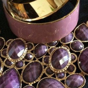 PRE-LOVED (1) J.Crew Classic Rose Wide Bangle