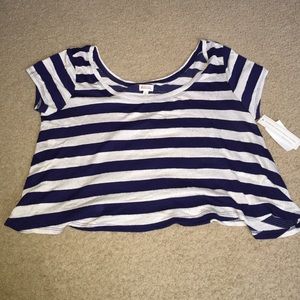 Striped crop top