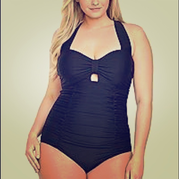 One Hour Sale!!!!! Black Halter Swimsuit