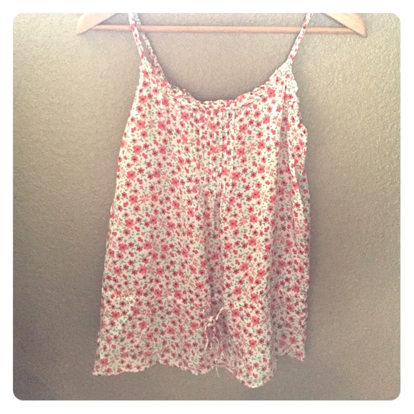Gap floral tank top with tie