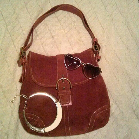 Coach Convertible Soho Suede Crossbody - Picture 1 of 4