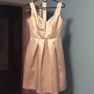 Alfred sung champagne bridesmaid dress