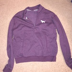 Maroon half zip