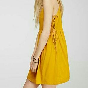 Mustard F21 babydoll dress BUY $15 TRADE $20