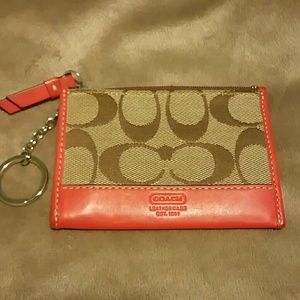 Coach key chain wallet