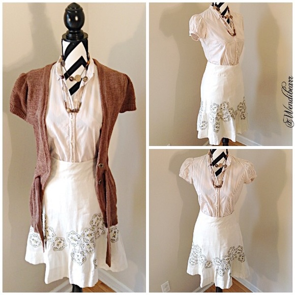 Anthropologie Dresses & Skirts - ODILLE Love Is In The Air Skirt