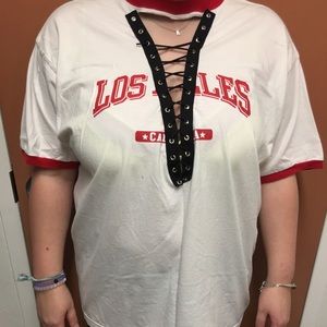 LF INSPIRED LACE UP SHIRT