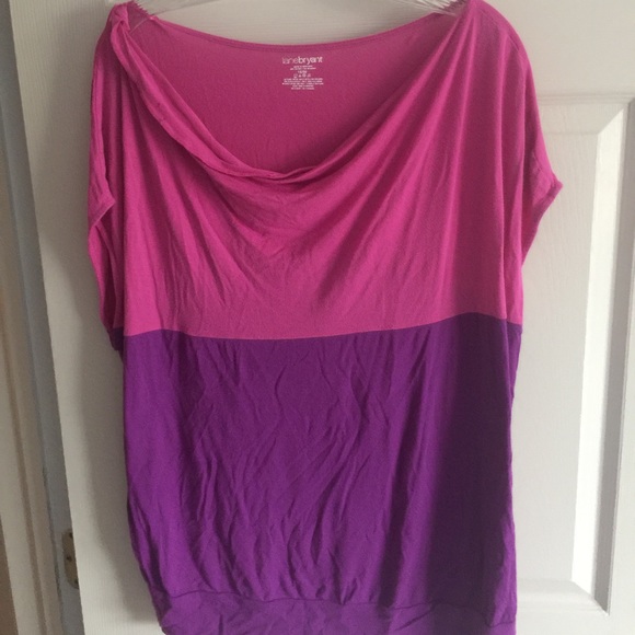 Lane Bryant color block blouse