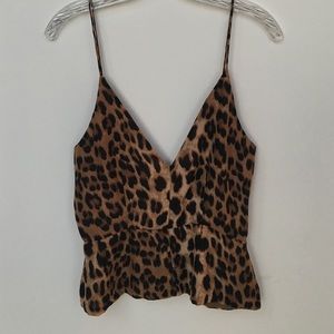 Backless Leopard Print Blouse
