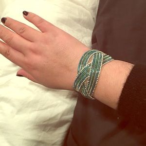 Blue & silver bracelet - one-size-fits-all