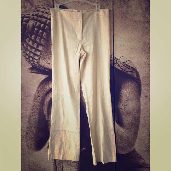 BCBG MAXAZRIA linen dress pants.