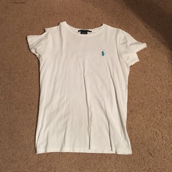 White tight fit polo t