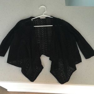 Black lace sweater