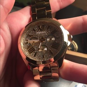 Limited Edition Gold Fossil Watch