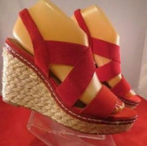 SOLD. Wedges Red pair and Greenish/Brown