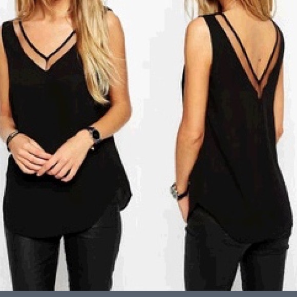 Brand new sheer neck tank