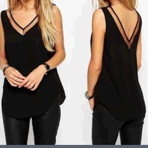 Brand new sheer neck tank