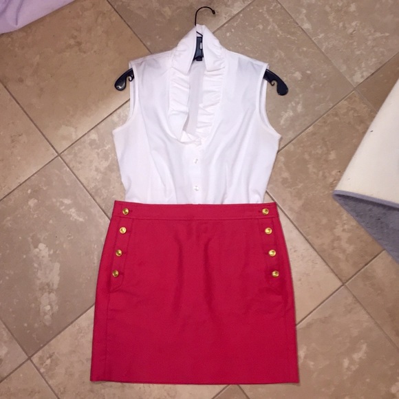 Brooks Brothers white blouse