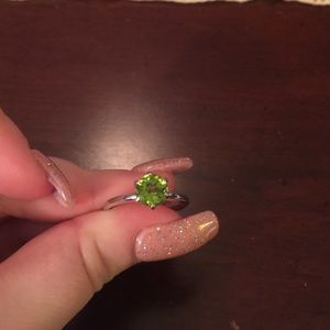 Single Green Stone Ring
