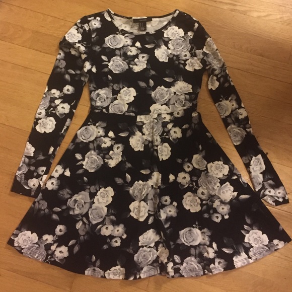 Dark floral dress