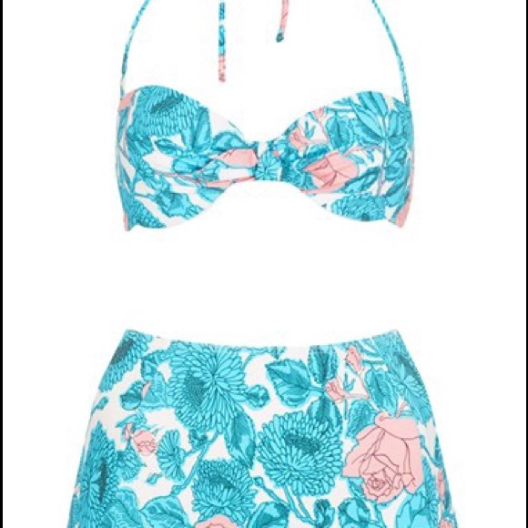 Topshop high waisted bikini.