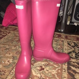 Raspberry Red Hunter Boots