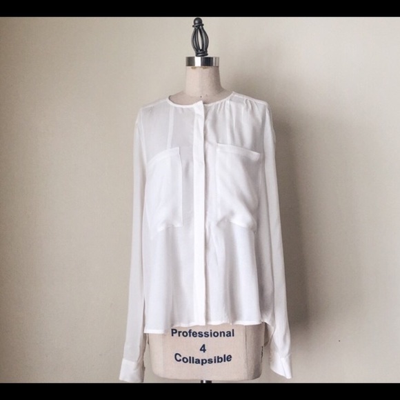 Anthropology white button down