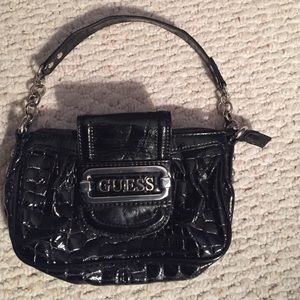GUESS Purse Black Patent Leather