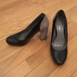Nine West Color Block Chunky Heel