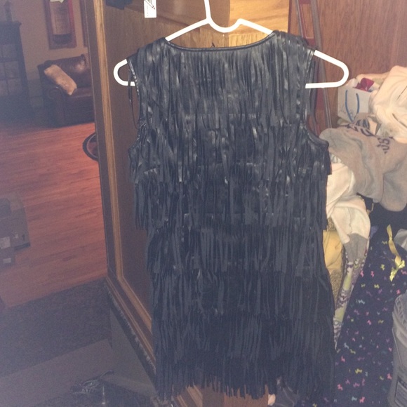 Cute black fringe dress!! - Picture 2 of 3