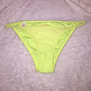 Cheeky yellow mesh VS bottoms