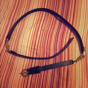 Slim black belt