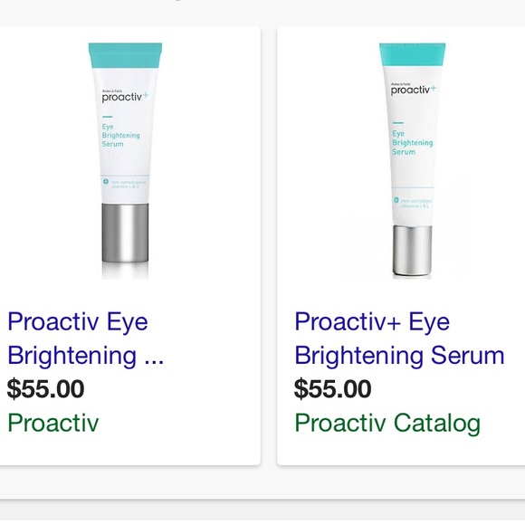 Proactive eye brightening serum
