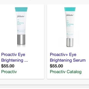 Proactive eye brightening serum