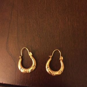 14k gold tiny earrings
