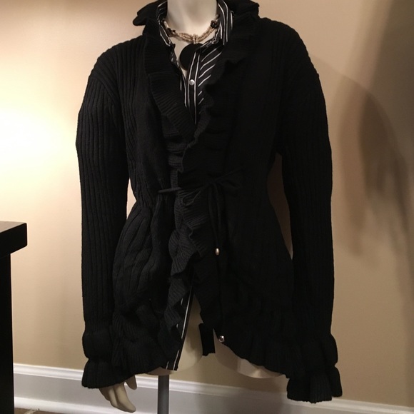 Cardigan with tie belt- REPOSHING - Picture 1 of 4