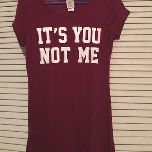 ITS YOU NOT ME LONG SHIRT