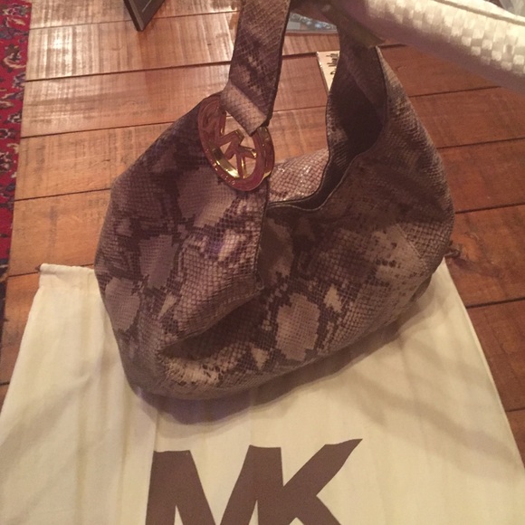 Michael kors snakeskin hobo bag - Picture 2 of 4